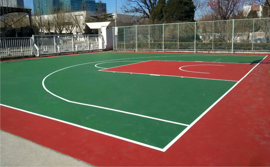 丙烯酸籃球場半場圖片