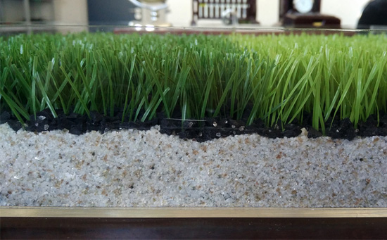 經濟型人造草足球場結構圖做法