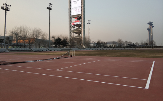 塑膠網球場圖片