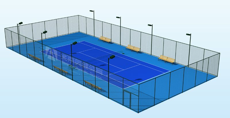 硅pu塑膠網球場廠家施工方案